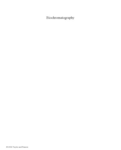 بیوکروماتوگرافی: نظریه و عمل
