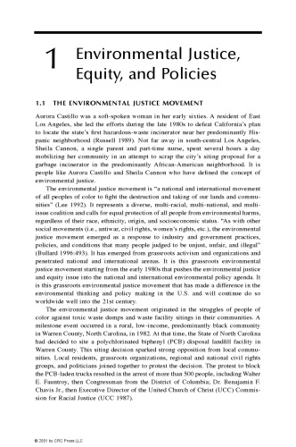 تحلیل عدالت محیطی: نظریه ها ، روش ها و عمل