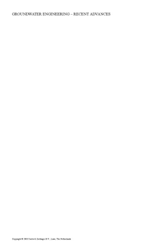 ﻿مهندسی آب‌های زیرزمینی: پیشرفت‌های اخیر: مجموعه مقالات سمپوزیوم بین‌المللی مشکلات آب‌های زیرزمینی مرتبط با ژئومحیط، اوکایاما، ژاپن، 28-30 می 2003
