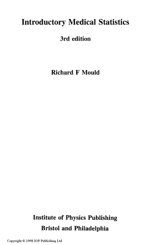 آمار پزشکی مقدماتی ، چاپ 3