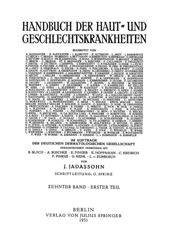 سل پوست: کاملاً بر اساس کار با همین نام توسط F. Lewandowsky Lupus Erythematodes Granuloma Annulare اصلاح شده