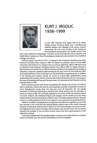 ﻿قرار گرفتن در معرض آرسنیک و اثرات سلامتی: مجموعه مقالات سومین کنفرانس بین المللی قرار گرفتن در معرض آرسنیک و اثرات سلامتی، 12-15 جولای، 1998، سن دیگو، کالیفرنیا