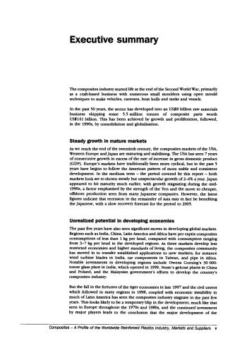 ﻿کامپوزیت ها: نمایه ای از صنعت، بازارها و تامین کنندگان پلاستیک تقویت شده در سراسر جهان