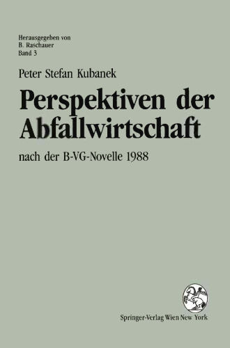 چشم انداز مدیریت پسماند: طبق اصلاحیه B-VG در سال 1988