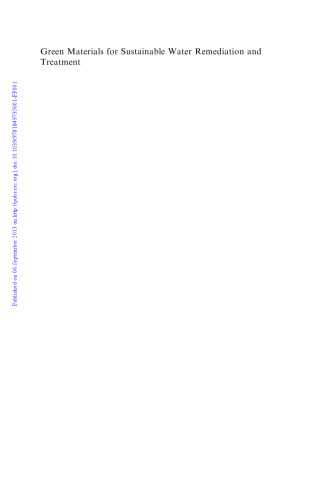 مواد سبز برای بهبود و درمان آب پایدار