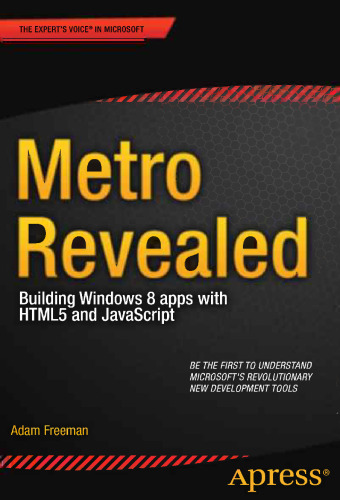 Metro Revealed: ساخت ویندوز 8 برنامه با HTML5 و جاوا اسکریپت