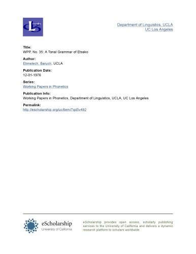 گرامر تنشی Etsakọ