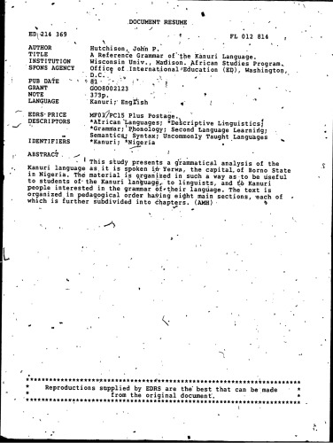 دستور زبان مرجع زبان کانوری