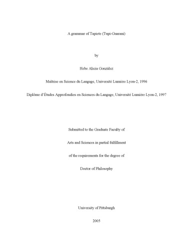 یک گرامر شیرین (Tupi-Guarani)