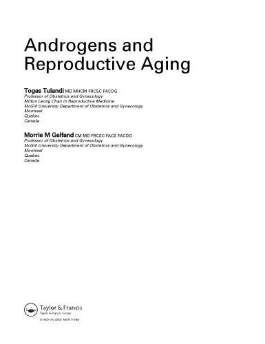 آندروژن ها و پیری تولید مثل