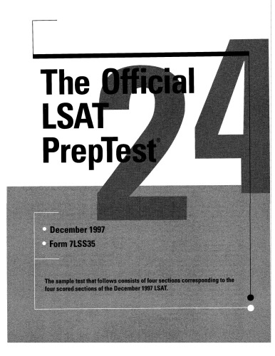 ﻿LSAT PrepTest 24