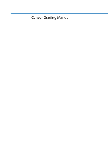 کتابچه راهنمای کاربر درجه بندی سرطان