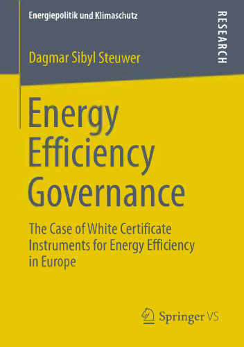 Governance of Energy Efficiency: Case of Instruments Certificate for Energy Efficiency in Europe