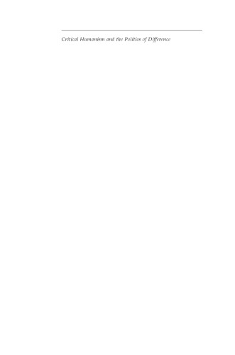 ﻿اومانیسم انتقادی و سیاست تفاوت