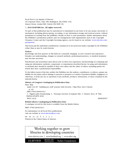 ﻿صدا از طریق IP. ساخت سیستم های AoIP Pro با Livewire