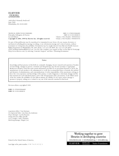 بیماریهای عفونی گرمسیری. اصول ، پاتوژن ها و تمرین