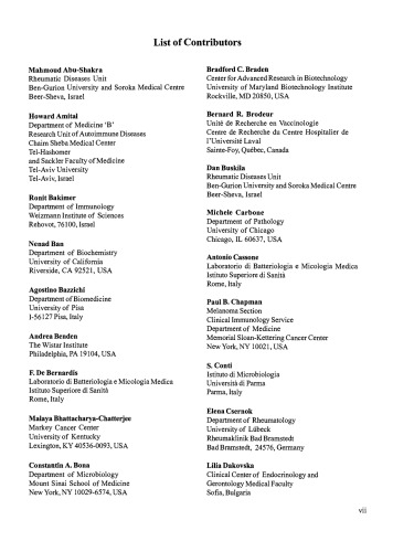 ایدئوتاپی در پزشکی: Autoimmunity، عفونت و سرطان. خودمختاری، عفونت و سرطان