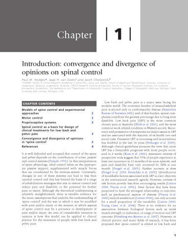 کنترل ستون فقرات. توانبخشی کمردرد