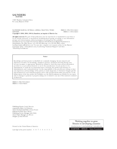 راهنمای Saunders تمرین حیوانات کوچک
