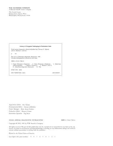 سونوگرافی تشخیصی حیوانات کوچک