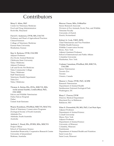 باغ وحش و حیوانات وحشی. درمان فعلی