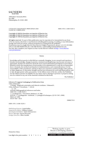 سیتولوژی اصول تشخیصی و همبستگی بالینی