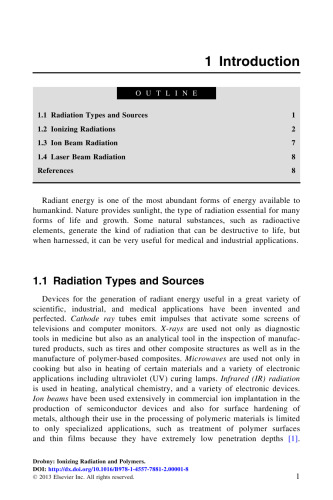 تابش یوني و پليمرها. اصول ، فناوری و کاربردها