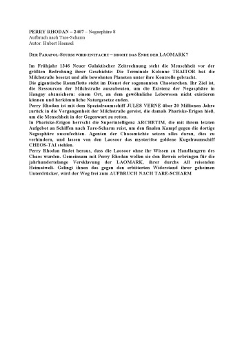 پری رودان - عزیمت به تار شارم