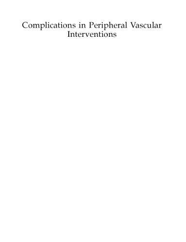 عوارض در مداخلات عروقی محیطی