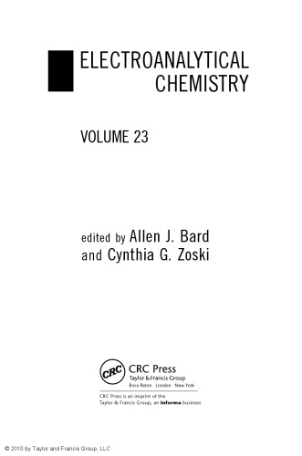 شیمی الکتروآنالیتیک: مجموعه ای از پیشرفت ها: دوره 23