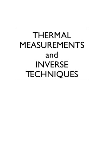 ﻿اندازه گیری های حرارتی و تکنیک های معکوس