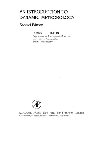 ﻿مقدمه ای بر هواشناسی دینامیک