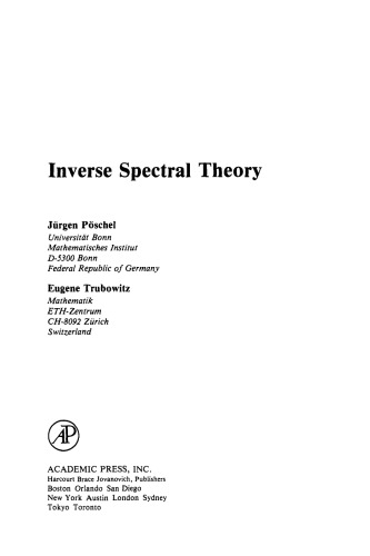 ﻿نظریه طیفی معکوس