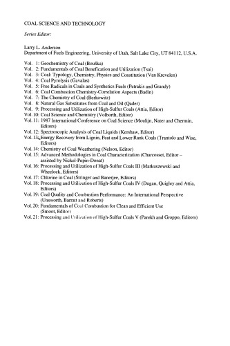 ﻿پردازش و استفاده از ذغال سنگ با گوگرد بالا V مجموعه مقالات پنجمین کنفرانس بین المللی پردازش و استفاده از ذغال سنگ با گوگرد بالا، 25 تا 28 اکتبر 1993، لکسینگتون، کنتاکی، ایالات متحده آمریکا.