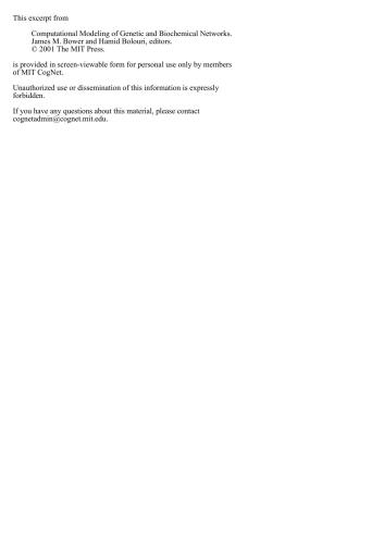 مدل سازی محاسباتی شبکه های ژنتیک و بیوشیمیایی