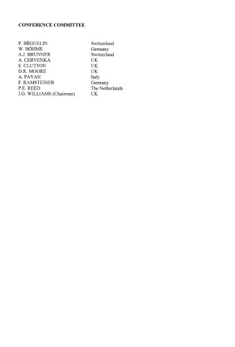 ﻿شکست پلیمرها، کامپوزیت ها و چسب ها، دومین کنفرانس ESIS TC4 درباره شکست پلیمرها، کامپوزیت ها و چسب ها