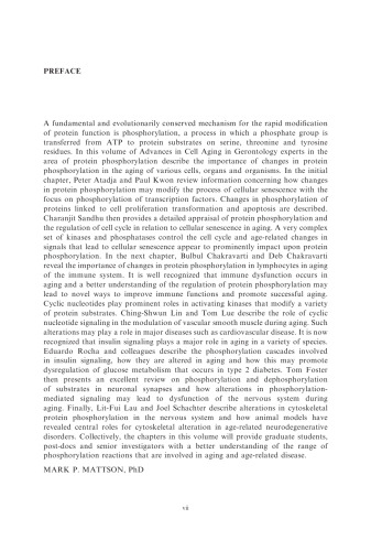 ﻿فسفوریلاسیون پروتئین در پیری و بیماری های مرتبط با افزایش سن