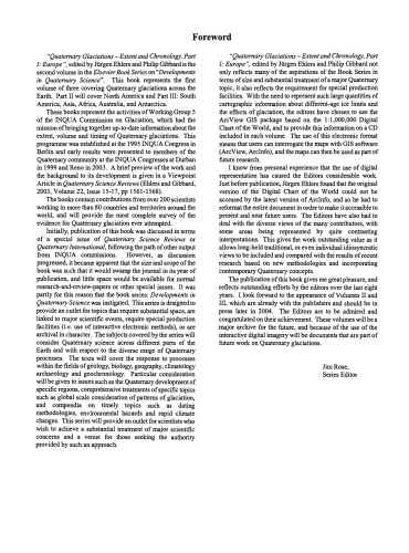 ﻿گستره و گاهشمار یخبندان های کواترنر: بخش اول: اروپا