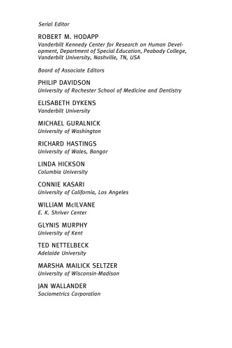 ﻿بررسی بین المللی پژوهش در زمینه ناتوانی های رشدی