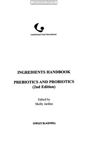 Prebiotics و Probiotics