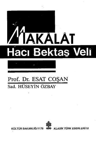 ﻿Makalat-ı Hacı Bektaş-ı Veli