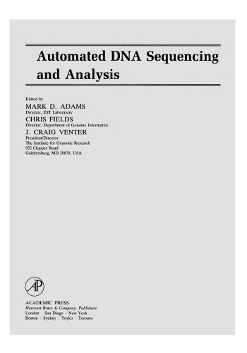 ﻿توالی یابی و آنالیز DNA خودکار