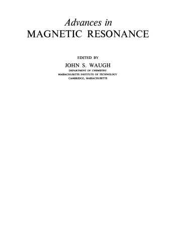 ﻿NMR با وضوح بالا در میانگین انتخابی جامدات. مکمل پیشرفت در تشدید مغناطیسی