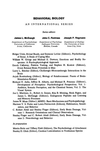 ﻿آسیب مغزی اولیه جلد 2: نوروبیولوژی و رفتار