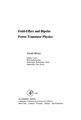 ﻿فیزیک ترانزیستورهای قدرت دوقطبی و اثر میدانی