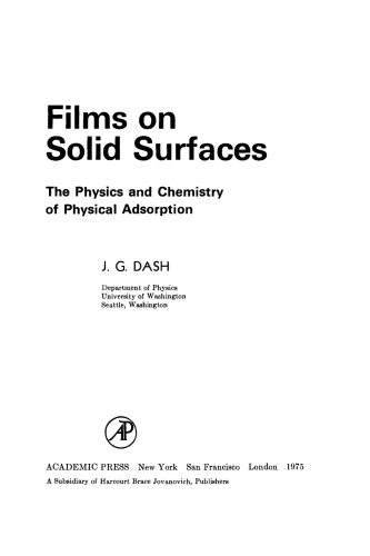 ﻿فیلم روی سطوح جامد فیزیک و شیمی جذب فیزیکی