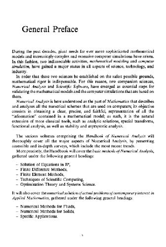 ﻿کتابچه راهنمای آنالیز عددی. مقدمه کلی و فهرست مطالب جلدهای 1-11
