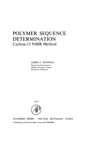 ﻿تعیین توالی پلیمر. Carbon-13 روش NMR
