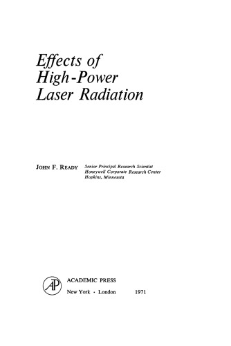 ﻿اثرات پرتوی لیزر با قدرت بالا