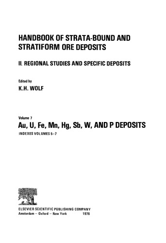 ﻿ذخایر طلا، U، Fe، منگنز، جیوه، Sb، W و P